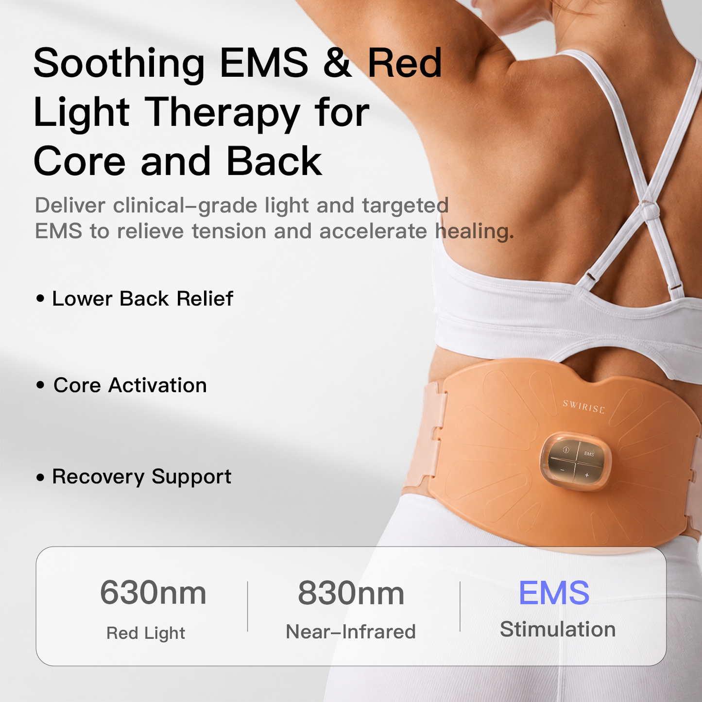 Swirise EMS Red Light Therapy Belt