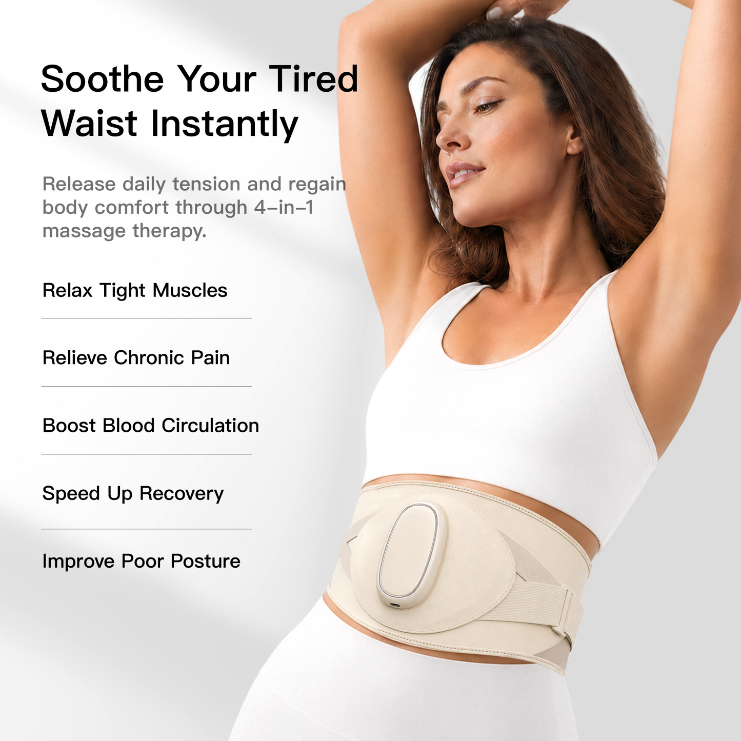 Swirise AeroHeat Compression Waist Massager
