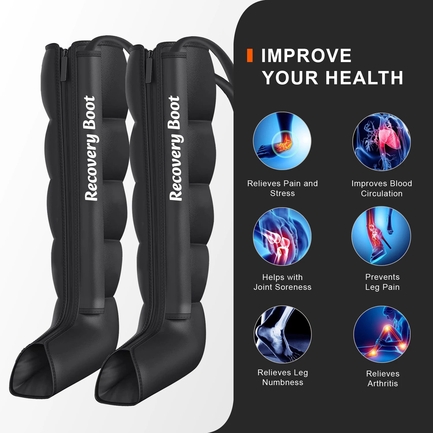 Rechargeable Air Compression Recovery Boots
